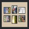 ArtToFrames Collage Photo Frame Double Mat with 6-4x5 Openings and Satin Black Frame view 3