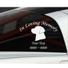 Custom Dog Labrador in Loving Memory Personalized Car-Wall-Vinyl Decals Stickers, 36 Inches view 1