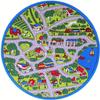 Champion Rugs CR 8 FEET X 8 FEET Round Kids Educational/Playtime Nonslip Area Rug (Street MAP Gray) view 1