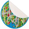 Champion Rugs CR 8 FEET X 8 FEET Round Kids Educational/Playtime Nonslip Area Rug (Street MAP Gray) view 2