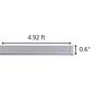 STAS Minirail Picture Hanging System Set - Covers 9.84 ft of Wall Space - Smallest Picture Rail & Art Hanging Gallery Kit for Art Display (Matte Silver Rails, Includes 4 Hooks & Cords) view 4