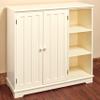The Lakeside Collection Beadboard Wooden Storage Cabinet 30" H - Cream view 2