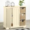 The Lakeside Collection Beadboard Wooden Storage Cabinet 30" H - Cream view 4