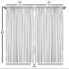 Ambesonne Nature Kitchen Curtains, Exotic Lemon Tree Branches Yummy Delicious Gardening Design, Window Drapes 2 Panel Set for Cafe Decor, 55" x 39", Green White view 4