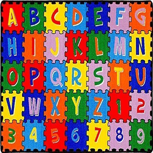 CR'S 8FTX11FT KIDS EDUCATIONAL/PLAYTIME RUG 7FT.4INX10FT.4IN PLEASE CHECK ALL PICTURES (ABC PUZZLE)