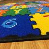 CR'S 8FTX11FT KIDS EDUCATIONAL/PLAYTIME RUG 7FT.4INX10FT.4IN PLEASE CHECK ALL PICTURES (ABC PUZZLE) view 3
