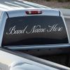 Custom Cursive Band Personalized Car-Wall-Vinyl Decals Stickers, 15 Inches view 1