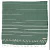 Bersuse Towels Anatolia XL Beach Blanket Throw Blanket Turkish Towel 100% Cotton Extra-Large Quick-Dry Lightweight Premium Peshtemal Towel - 61x82 Inches, Forest Green (Set of 3) view 1