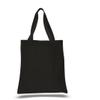SHOPINUSA Buy Bulk ( 6 pack ) Great Price! Promotional / Custom Heavy Canvas Tote Bags (Black) view 1