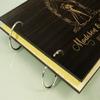 Darling Souvenir Handmade Wood Engraved Couple Photo Album Personalised Wedding Rustic Guestbook view 3