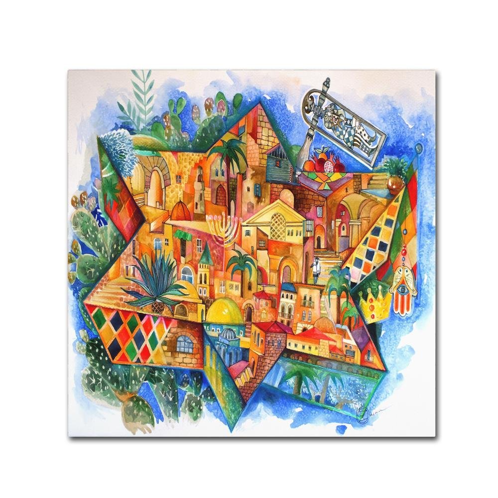 Trademark Fine Art Purim by Oxana Ziaka, 18x18-Inch