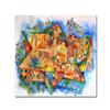 Trademark Fine Art Purim by Oxana Ziaka, 18x18-Inch view 1