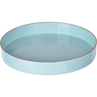 A&B 42537-TURQ-AB D10 Plastic Decorative Tray,Turquoise