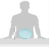 A&B 42537-TURQ-AB D10 Plastic Decorative Tray,Turquoise view 3