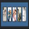 ArtToFrames Collage Photo Frame Double Mat with 5-5x7 Openings and Satin Black Frame view 1