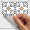 Ambiance Pack of 24 Tile Stickers| Self-Adhesive Decorative Wall Decal Cement Tile - Mosaic Tile Wall Decal Bathroom and Kitchen | Cement Tile Wall Stickers - azulejos - 20 x 20 cm 24 Pieces view 3