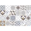Ambiance Pack of 24 Tile Stickers| Self-Adhesive Decorative Wall Decal Cement Tile - Mosaic Tile Wall Decal Bathroom and Kitchen | Cement Tile Wall Stickers - azulejos - 20 x 20 cm 24 Pieces view 4