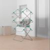 Addis Easi 3-Tier Indoor Airer, 15 M Drying Space - Metallic Aqua (Silver/Aqua) view 2