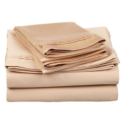 Singh's Textiles 600 Thread Count 100% Egyption Cotton Full Sleeper Sofa Bed Sheet Set (54" x 72" + 4") Beige Solid