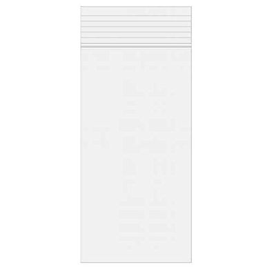 LuPro Clear Poly Zipper Bags, Reclosable Plastic, 200 pcs, 2 Mil Thick (4" x 8")