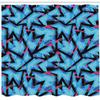 Ambesonne Abstract Shower Curtain, Trippy Neon in Contrast with Grunge Digital Effects Illustration, Cloth Fabric Bathroom Decor Set with Hooks, 69" W x 84" L, Sky Blue Black Pink view 2