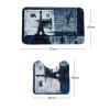 Amagical 2 Piece Paris Eiffel Tower Bathroom Mat Set Toilet Contour Rug Flannel view 2
