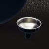 BarCraft Luxury Stainless Steel Hip Flask with Decanting Funnel, 350 ml (12.5 fl oz) -Black, 11 x 3 x 12.3 cm view 3