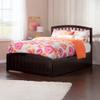 AFI Richmond Full Size Platform Bed with Matching Footboard & Storage in Espresso view 3