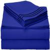 Singh's Textiles 600 Thread Count 100% Egyption Cotton Full Sleeper Sofa Bed Sheet Set (54" x 72" + 4") Royal Blue Solid view 1