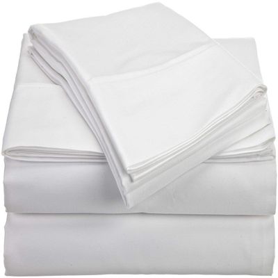 Singh's Textiles 600 Thread Count 100% Egyption Cotton Full Sleeper Sofa Bed Sheet Set (54" x 72" + 4") White Solid