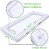 jollylife 3PCS Inflatable Cooler Serving Bars Pool Party Blow Up Coolers Food Holder Ice Tray BBQs, Picnics,Buffets Indoor Outdoor Supplies with Drain Plug Hand Pump view 3