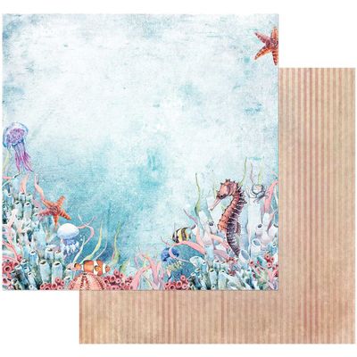 49 and Market SS-86394 Sand & Sea Double-Sided Cardstock 12"X12"