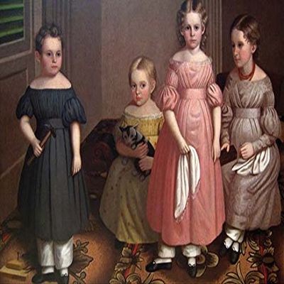 BEL The Alling Children (12x18 Canvas Print)