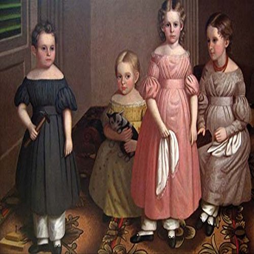 BEL The Alling Children (12x18 Canvas Print)