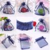 Wudygirl 100pcs Organza Bags 4X6 Gift Bags Jewelry Lipstick Cosmetics Pouche Baby Shower Party Wedding Favor Seashell Candy(Navy Blue) view 3