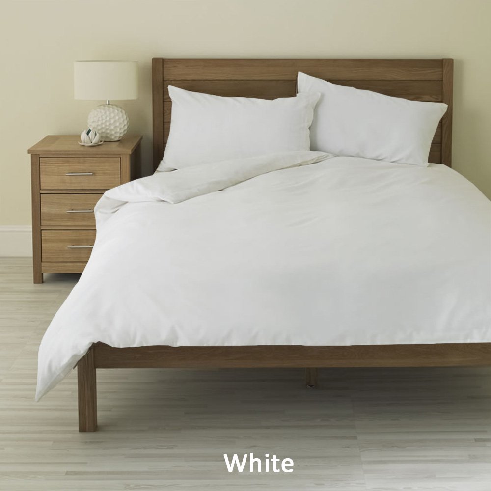 11 Inch Deep Pocket 400 Thread Count 100% Egyptian Cotton , White Color, Cal-King Solid Pattern { 3 PCs Duvet Set + 1 Fitted Sheet }