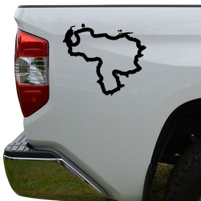 Rosie Decals Venezuela Country Map Die Cut Vinyl Decal Sticker For Car Truck Motorcycle Window Bumper Wall Decor Size- [8 inch/20 cm] Wide Color- Matte White