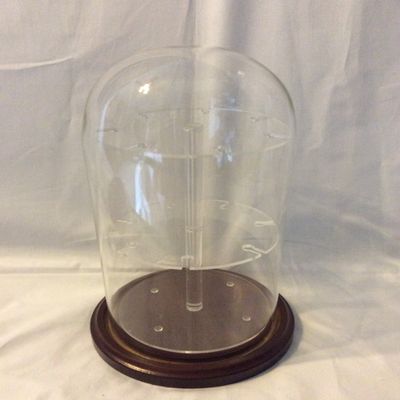 Anbcollectibles Collectible Spoon Dome w/14 Spoon Insert (No Spoons) Walnut