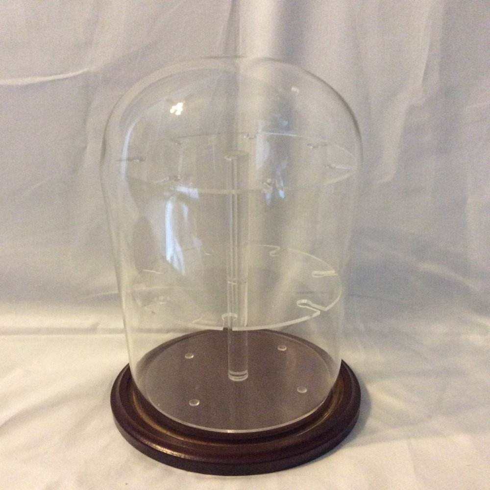 Anbcollectibles Collectible Spoon Dome w/14 Spoon Insert (No Spoons) Walnut