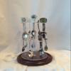 Anbcollectibles Collectible Spoon Dome w/14 Spoon Insert (No Spoons) Walnut view 2