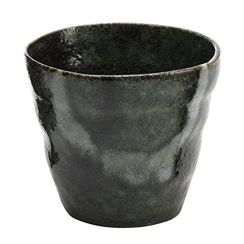 40683 Ceramic Indigo Style Locking Cup Set, Green Glaze, Size: Approx. W 5.6 x D 5.5 x H 4.6 inches (14.2 x 14 x 11.7 cm)