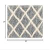 Vista Living Sophia Diamond Shag 24x36 in.Accent Rug, Grey view 2