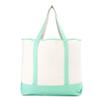 DALIX 22'' Heavy Duty Deluxe Tote Bag with Outer Pocket (Mint Green) view 4