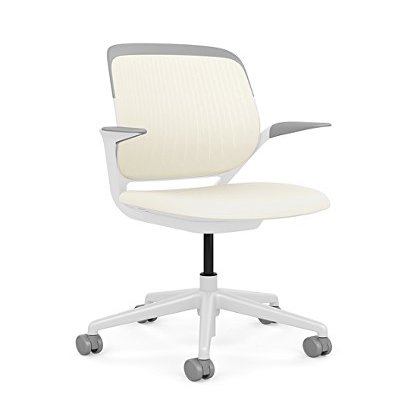 Steelcase Cobi Office Chair: Arms with Soft Arm Caps - Hard Floor Casters