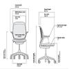 Steelcase Cobi Office Chair: Arms with Soft Arm Caps - Hard Floor Casters view 3