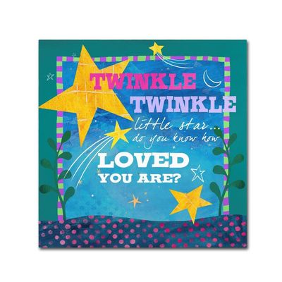 Twinkle I by Fiona Stokes-Gilbert, 14x14-Inch Canvas Wall Art