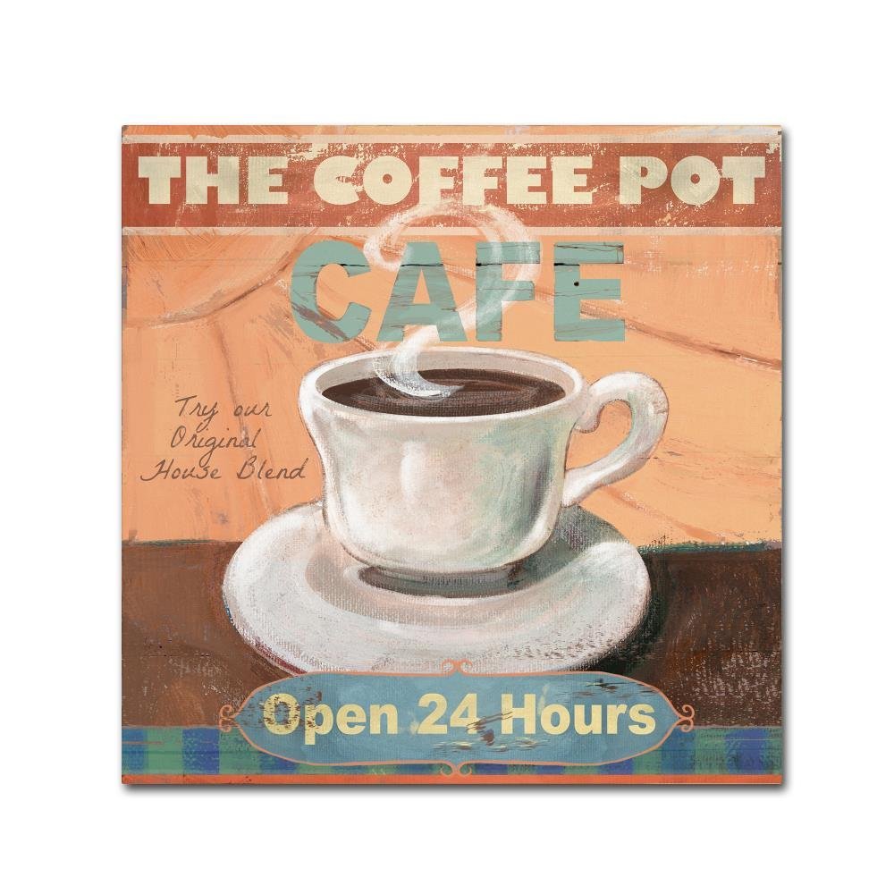 Coffee Pot by Fiona Stokes-Gilbert, 14x14-Inch Canvas Wall Art