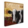 Cow by Fiona Stokes-Gilbert, 14x14-Inch Canvas Wall Art view 2