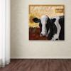 Cow by Fiona Stokes-Gilbert, 14x14-Inch Canvas Wall Art view 3