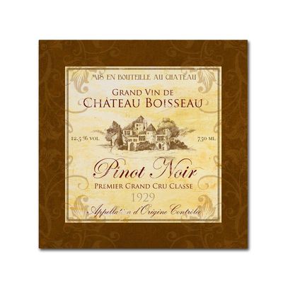 Trademark Fine Art Wine Label 3 by Fiona Stokes-Gilbert, 14x14-Inch